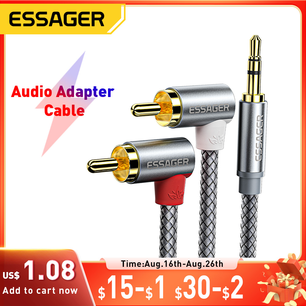 Home Cinema Dvd - Essager 90 ° Kątowy kabel audio