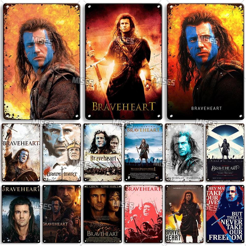 Home Cinema Logo - MISES American Classic Movie Braveheart Metalowa