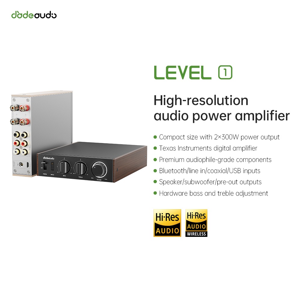Genius Home Cinema - Wzmacniacz JadeAudio Level 1 Desktop HiFi