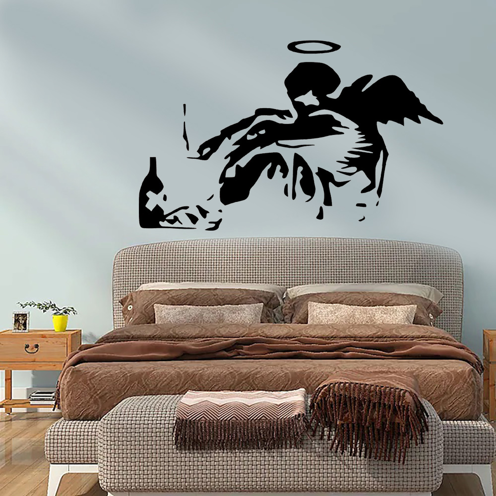 Home Cinema Room - Banksy upadły anioł ściana z Graffiti