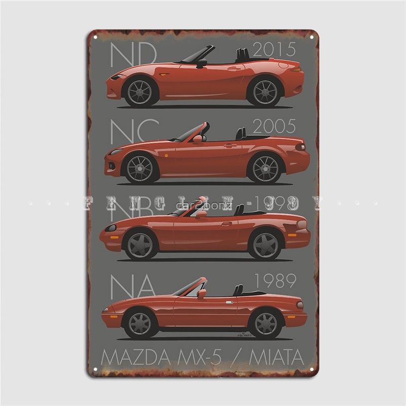 Home Cinema Logo - Mx-5 Evolutions Metalowa Tablica Plakat Pub