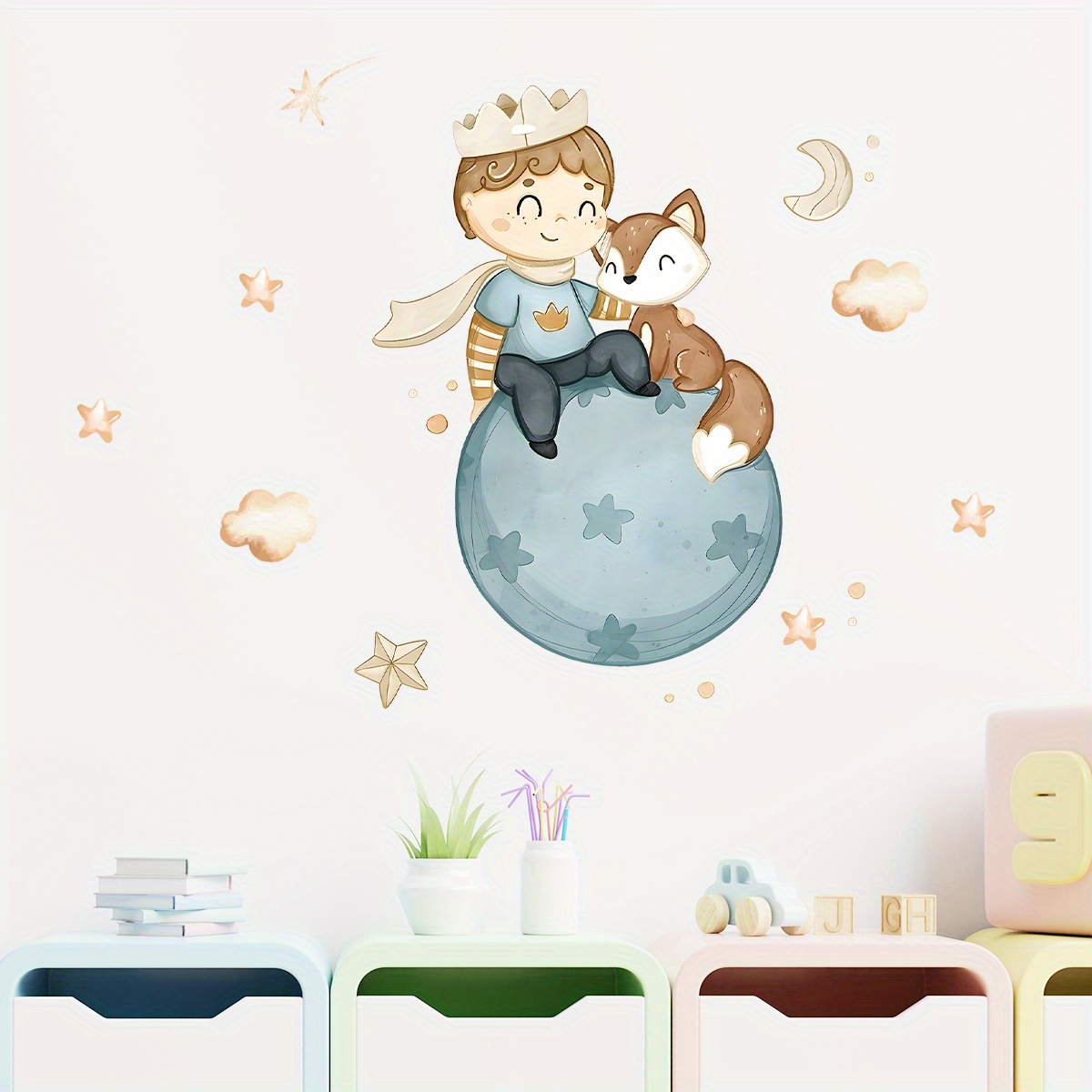 Cartoon Cute Prince Fox Balloo – Home Cinema Room recenzja i cena