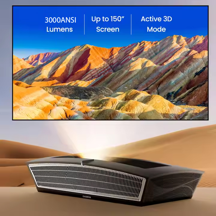 Projektor CASIRIS H6 Pro 4K UH – Home Cinema Ultra Short Throw Projector recenzja i cena