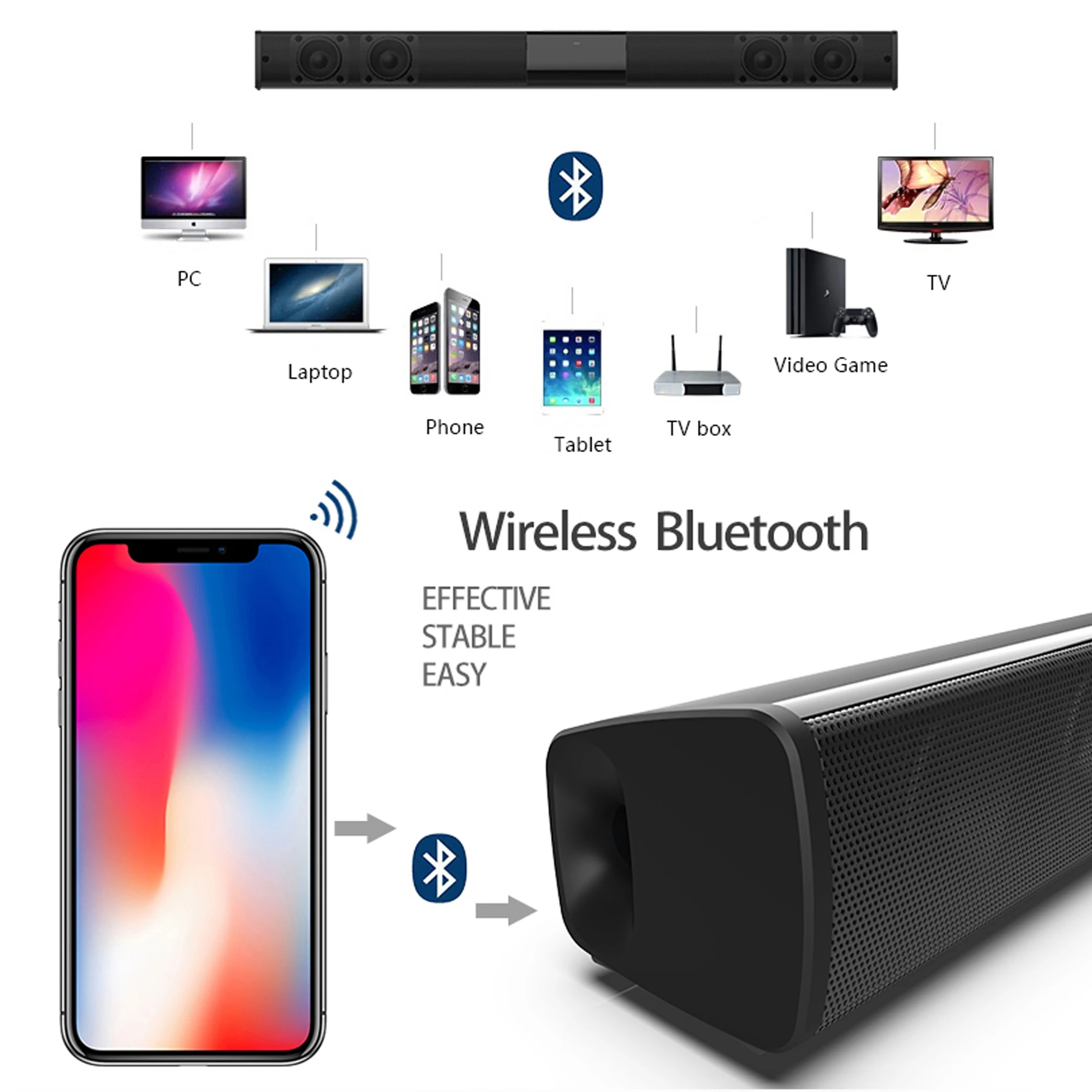 40W Soundbar dużej mocy do tel – Home Cinema Audio System recenzja i cena