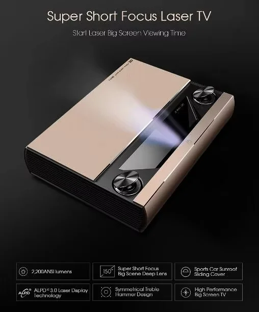 Projektor laserowy JMGO SA Ult – Home Cinema Ultra Short Throw Projector recenzja i cena