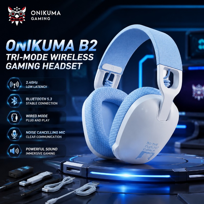 Słuchawki gamingowe Onikuma B2 – Home Cinema Headphones recenzja i cena