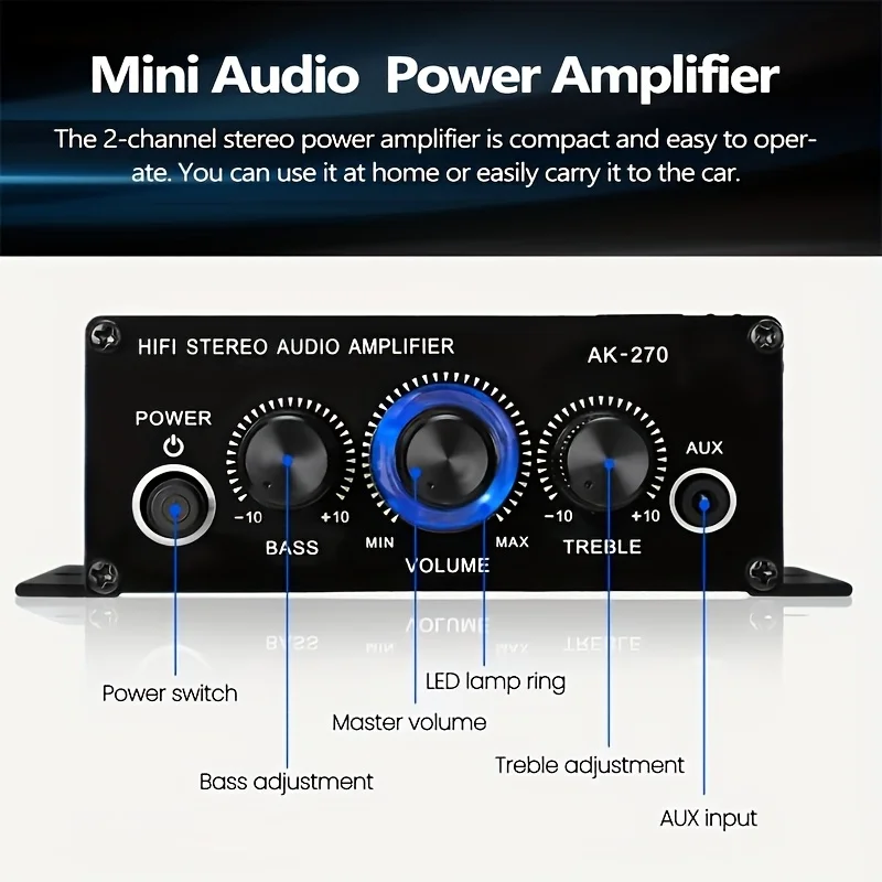 AK-270 400W Mini Wzmacniacz Mo – Genius Home Cinema recenzja i cena
