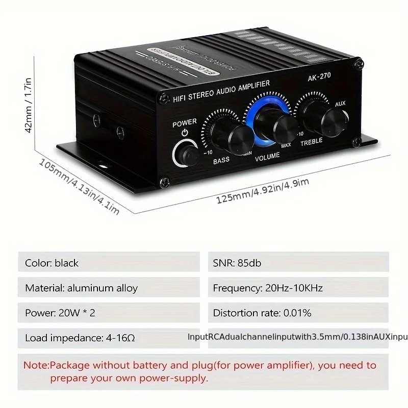 AK-270 400W Mini Wzmacniacz Mo – Genius Home Cinema recenzja i cena