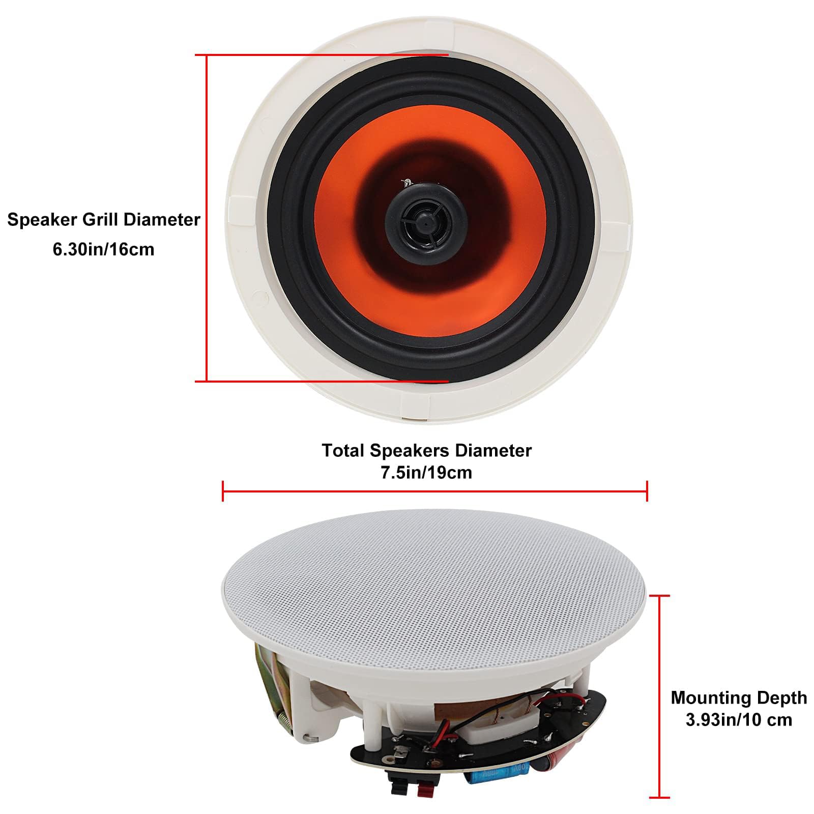Głośniki sufitowe Bluetooth He – Home Cinema Audio System recenzja i cena